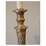 Gilt Twisted Candlestick Lamp