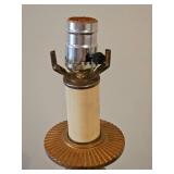 Gilt Twisted Candlestick Lamp