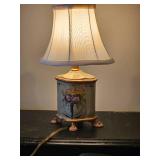 Petite Painted Louis XV Floral lamp