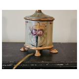 Petite Painted Louis XV Floral lamp