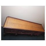 Stunning Jacobean Burl Wood Veneer Dining Credenza