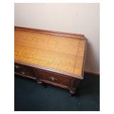 Stunning Jacobean Burl Wood Veneer Dining Credenza
