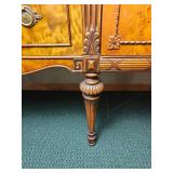 Stunning Jacobean Burl Wood Veneer Dining Credenza
