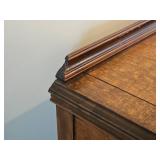 Stunning Jacobean Burl Wood Veneer Dining Credenza