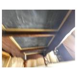 Brunswick Orleans 9-Foot Pool Table: Dark Oak Finish, Rams Head Legs, Gold Fringe Pockets