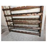 Primitive Wooden Wine Rack