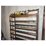 Primitive Wooden Wine Rack
