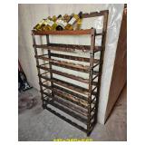 Primitive Wooden Wine Rack