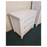 White Wicker Dresser Set from Henry Link
