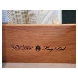 White Wicker Dresser Set from Henry Link