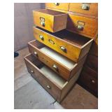 Apothecary Drawer Unit Recovered Built-In