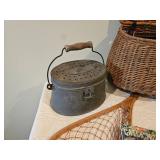 Vintage Fish Basket & Accessories