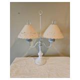 Vintage Iron Candelabra Table Lamp