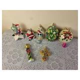 Collection of Radko Christmas Ornaments A