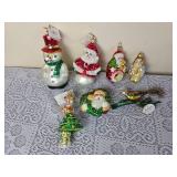 Collection of Radko Christmas Ornaments D