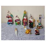 Collection of Radko Christmas Ornaments E