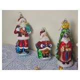 Collection of Radko Christmas Ornaments E