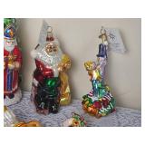 Collection of Radko Christmas Ornaments E