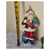 Collection of Radko Christmas Ornaments E