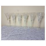 Waterford Crystal Millennium Toasting Flutes Six Count