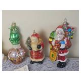 Collection of Radko Christmas Ornaments G