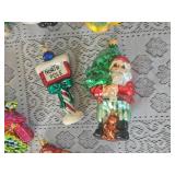 Collection of Radko Christmas Ornaments H