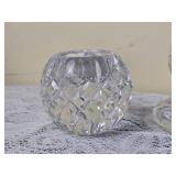 Waterford Crystal  Flute Vase, Candleholder, Bell