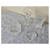 Waterford Crystal; Harp, Ashtray, Candleholder, Heart