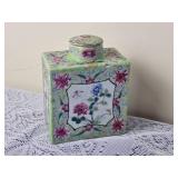 Antique Oriental Famille Verte Tea Caddy