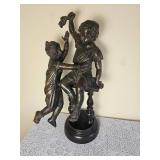 Maitland Smith Bronze Statue - Grouping of Two Children