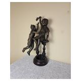 Maitland Smith Bronze Statue - Grouping of Two Children