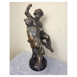 Maitland Smith Bronze Statue - Grouping of Two Children