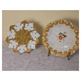 Meissen Gilded Oak Leaf & Floral Plates