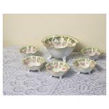 Antique Prussian Porcelain Nut Bowl Service