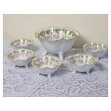 Antique Prussian Porcelain Nut Bowl Service