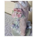 Lladro Figurea  Girl with Guitar & Spring Girl