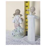 Lladro Figurea  Girl with Guitar & Spring Girl