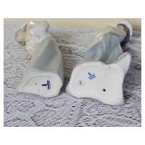 Lladro Figures  Elizabeth & Girl with Rooster