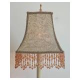 Raymond Waites Guilt Leaf Candlestick Lamps