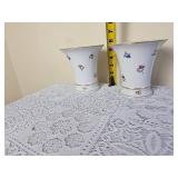 Vintage Herend Porcelain Bouquet Vase Pair