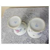 Vintage Herend Porcelain Bouquet Vase Pair