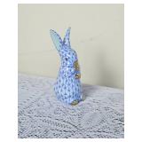 Vintage Herend Porcelain Blue Rabbit