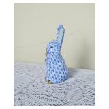Vintage Herend Porcelain Blue Rabbit