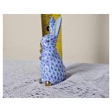 Vintage Herend Porcelain Blue Rabbit