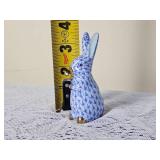 Vintage Herend Porcelain Blue Rabbit