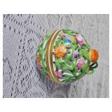 Pair of Vintage Herend Porcelain Reticulated Potpourri Boxes