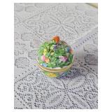 Pair of Vintage Herend Porcelain Reticulated Potpourri Boxes