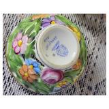 Pair of Vintage Herend Porcelain Reticulated Potpourri Boxes