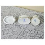 Vintage Herend Porcelain Trinket Box & Candlestand