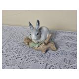 Lladro Figure  Rabbit Eating